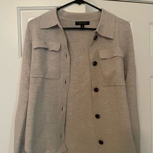 Banana Republic 100% merino wool button up sweater shirt
